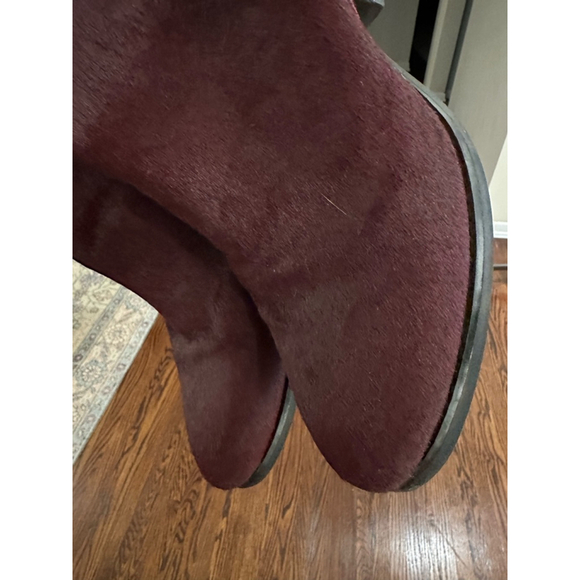 Jeffrey Campbell Ankle Boots Size 38.5 Burgundy - Picture 7 of 10